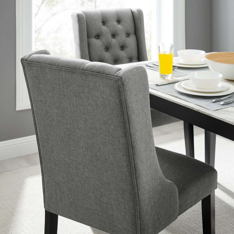 Baronet Button Tufted Fabric Dining Chair image number 7