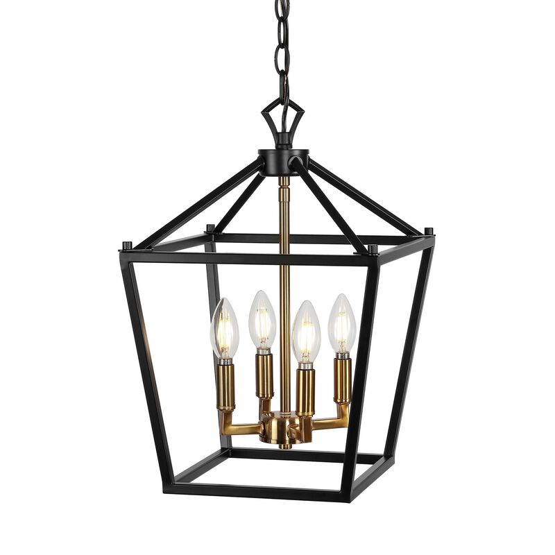 PagodaBulb Lantern Metal LED Pendant