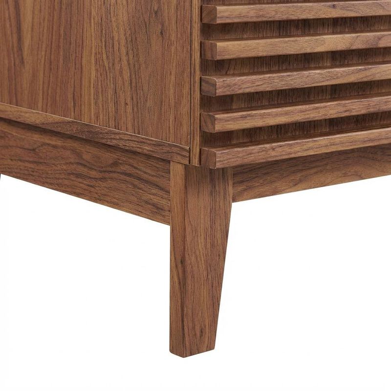 Walnut White 48-Inch Floor-Mount Single Sink Bathroom Vanity image number 6