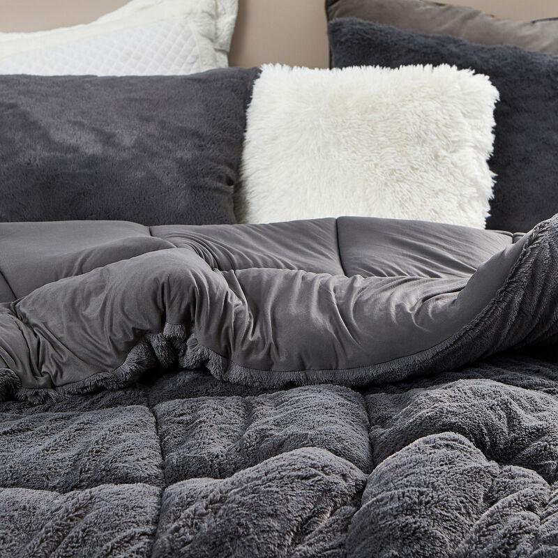 Are You Kidding Bare - Coma Inducer® Oversized Comforter - Charcoal Gray. image number 2