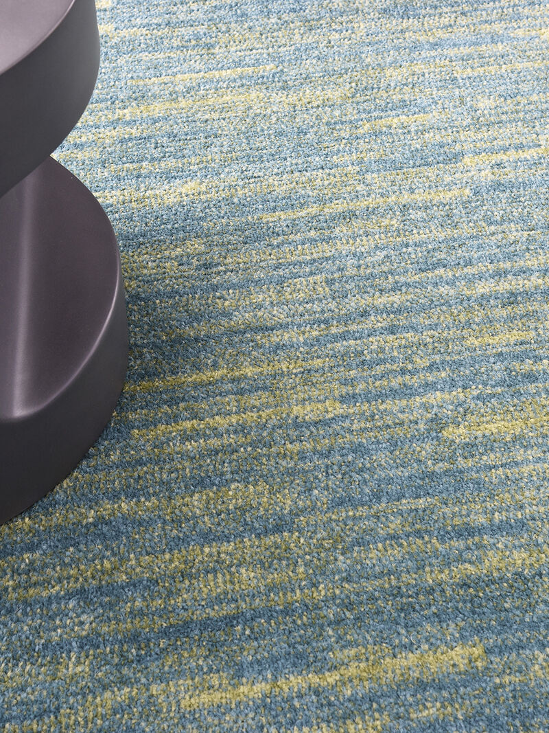 Nourison Essentials NRE01 Blue/Green 9' x Square Rug image number 8