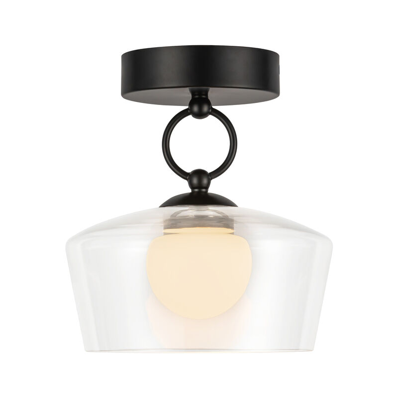 Leota 8 in LED Semi Flush Mount image number 0