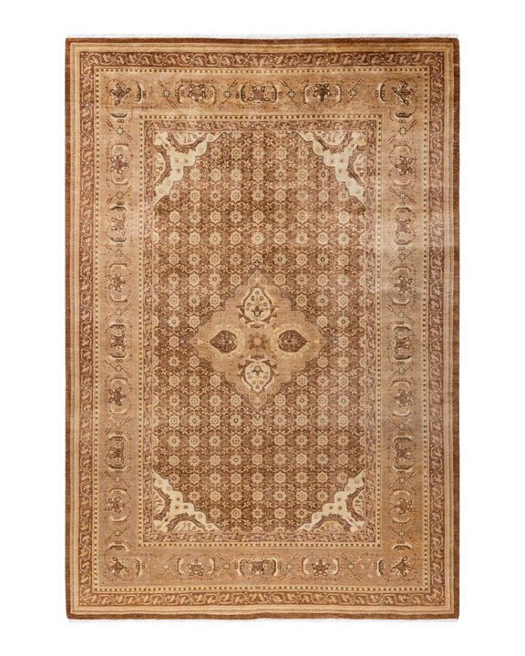 Mogul, One-of-a-Kind Hand-Knotted Area Rug  - Brown, 6' 2" x 9' 2"