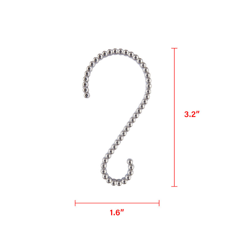 12-Piece Proof Zinc Shower Curtain Hooks image number 8