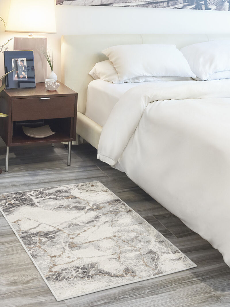 Elation ETN13 Ivory/Gray 2' x 3' Rug