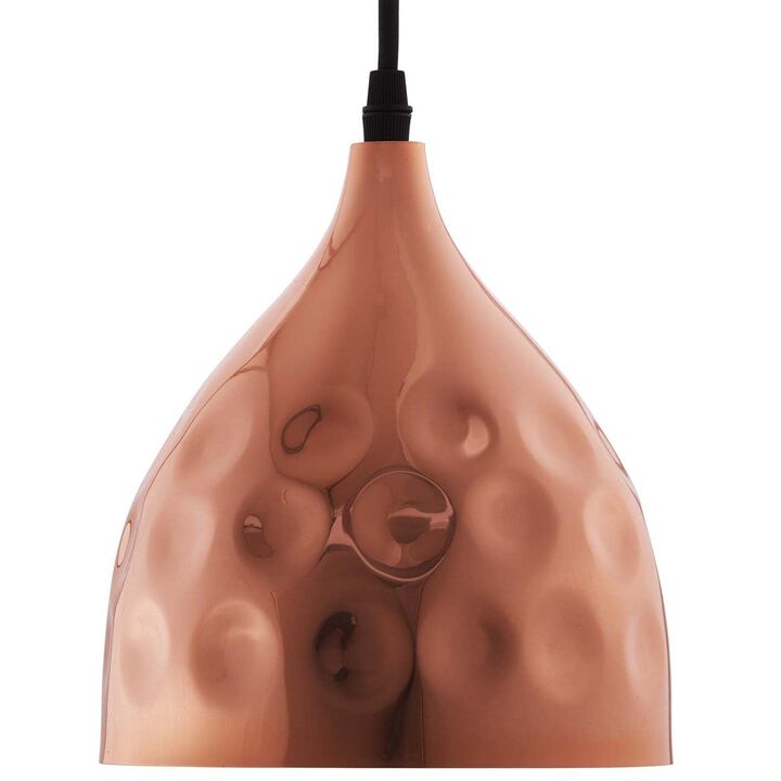 Modway Dimple Contemporary Modern Bell Shade 6.5" Hanging Ceiling Light Pendant Light Fixture In