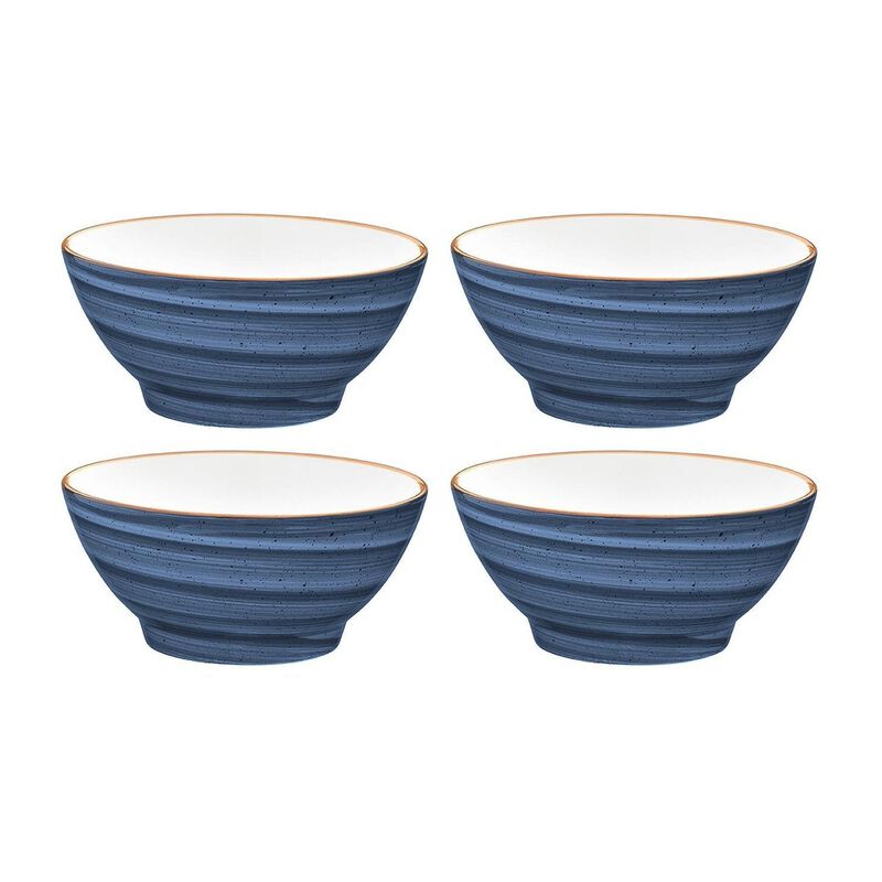 Dusk dia.4.75" h:2.25" 10 oz. Round Blue Vitrified Bowl (Set of 4) image number 0