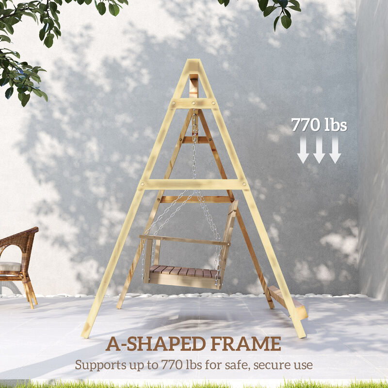 Hivvago Heavy Duty Porch Swing Frame &ndash; 770 lb Capacity image number 3