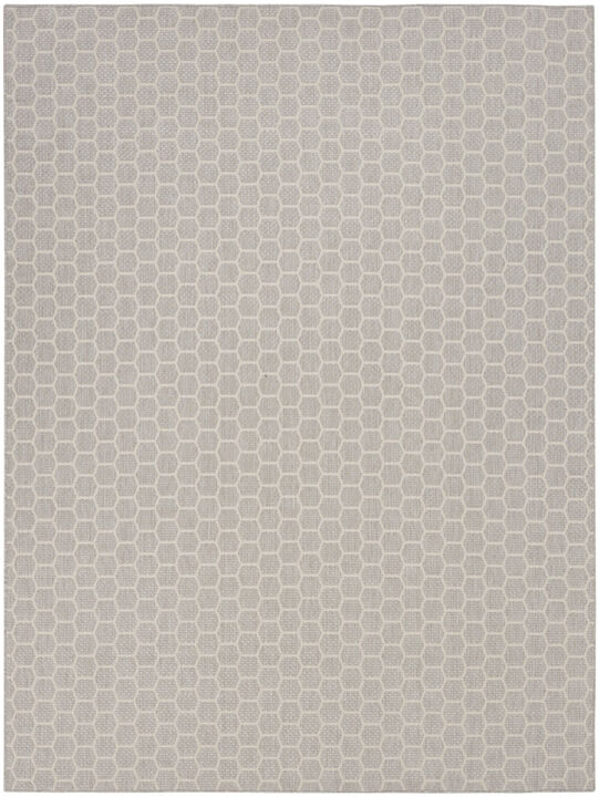 HomeRoots Geometric Indoor Outdoor Area Rug