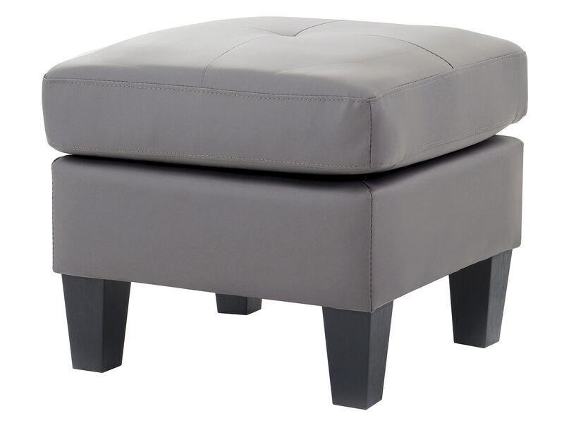 Newbury Faux Leather Upholstered Ottoman image number 0