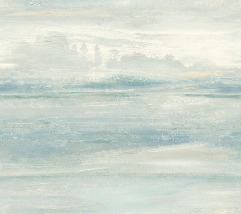 Soothing Mists Scenic Blue Peel & Stick Wallpaper