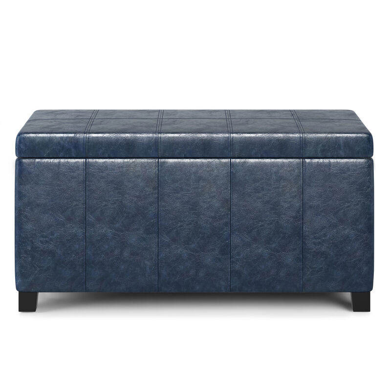 Simpli Home Dover Storage Ottoman Bench image number 2