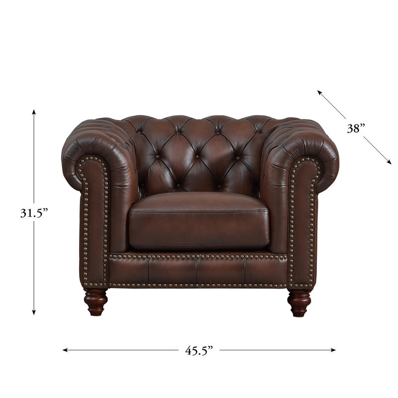 Alton Bay Top Grain Leather Chair