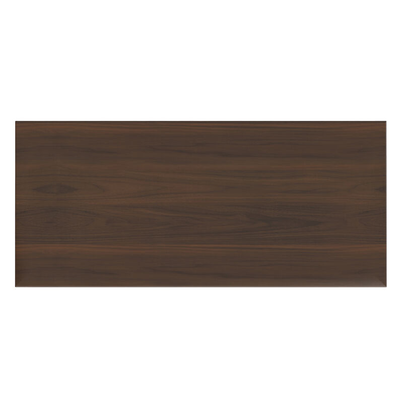Bedford SOLID WOOD 32 inch Wide Transitional Low Storage Media Cabinet in Dark Tobacco Brown image number 6
