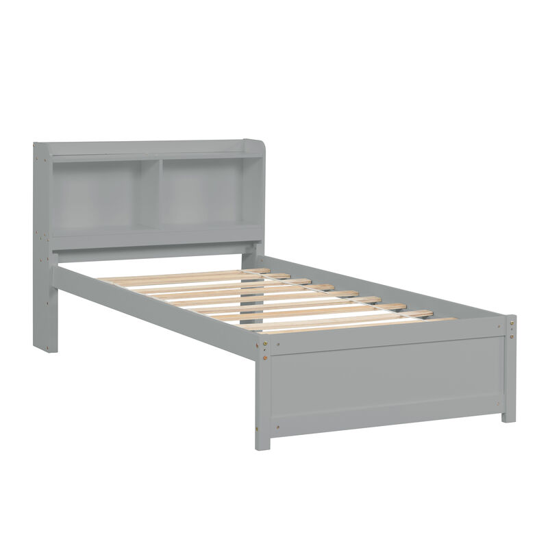 Twin Bed with Trundle,Bookcase