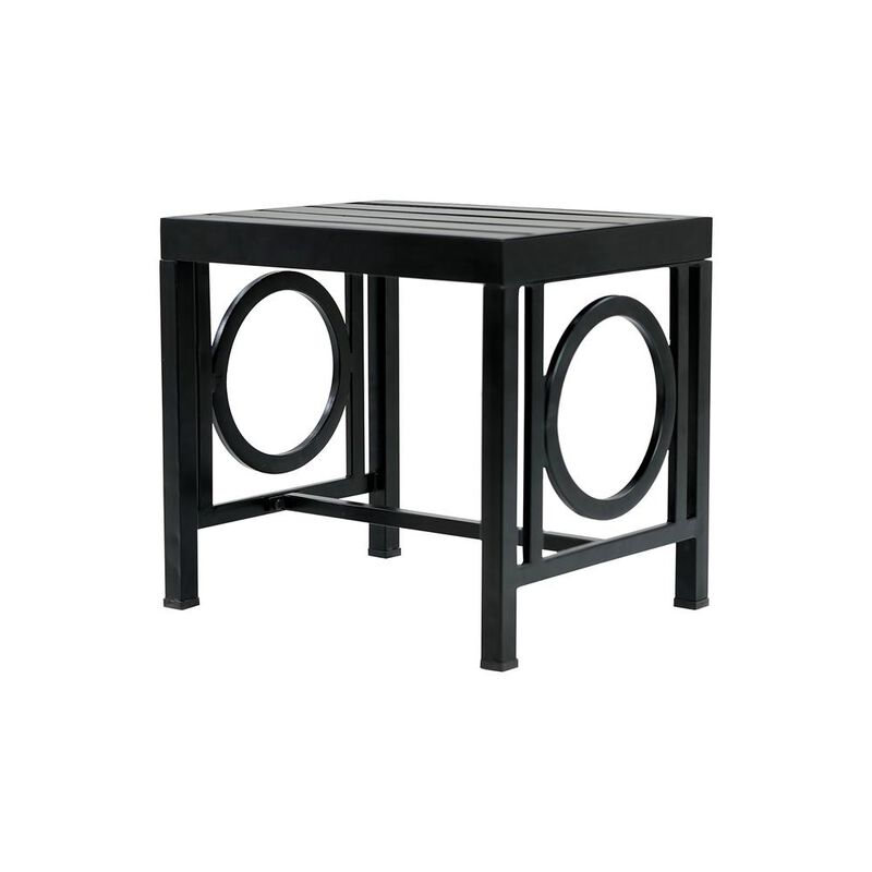 Carolina Living Grammercy Outdoor Side Table - Black