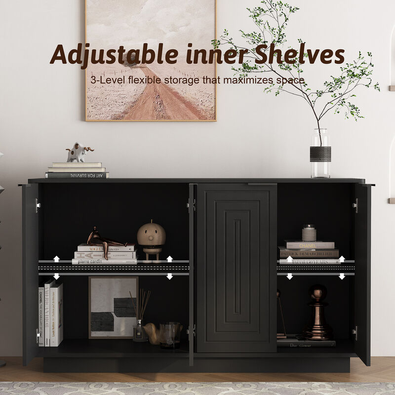 Lerdax Modern Sideboard Buffet Cabinet image number 5