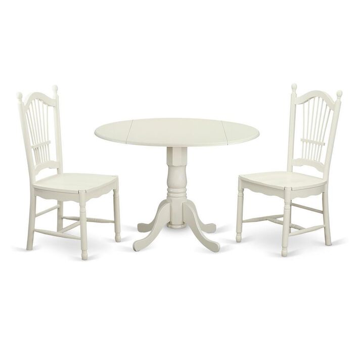 3 PcKitchen dinette set for 2-Dinette Table and 2 Dining Chairs