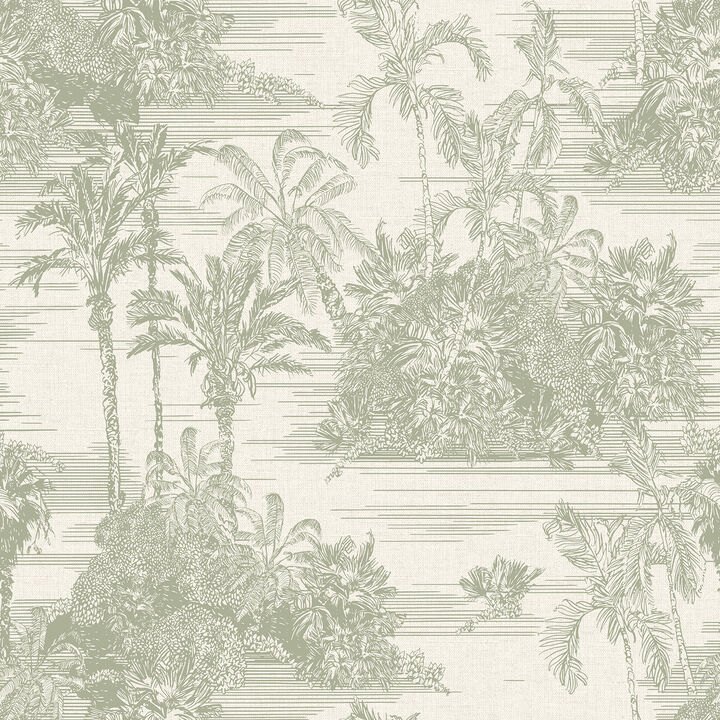 Tropic Archive Toile Peel & Stick Wallpaper