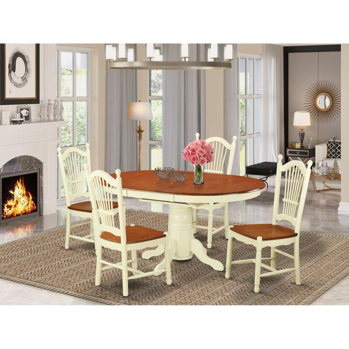 5 Pc Dining room set -Kitchen dinette Table and 4 Dining Chairs