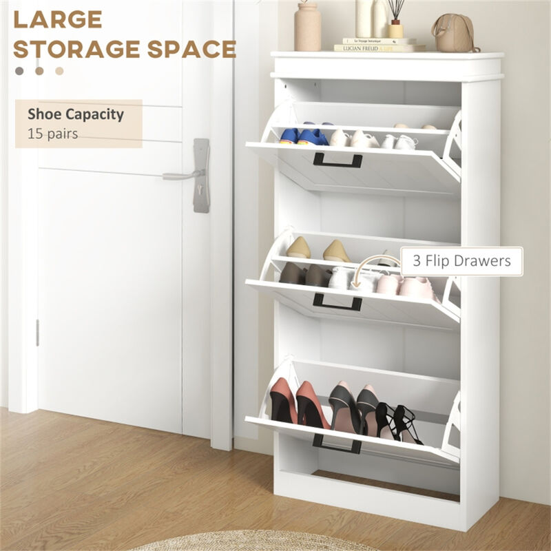 Shoe Storage Cabinet &ndash; Multi-Tier Organizer for Entryway, Bedroom, or Hallway image number 3