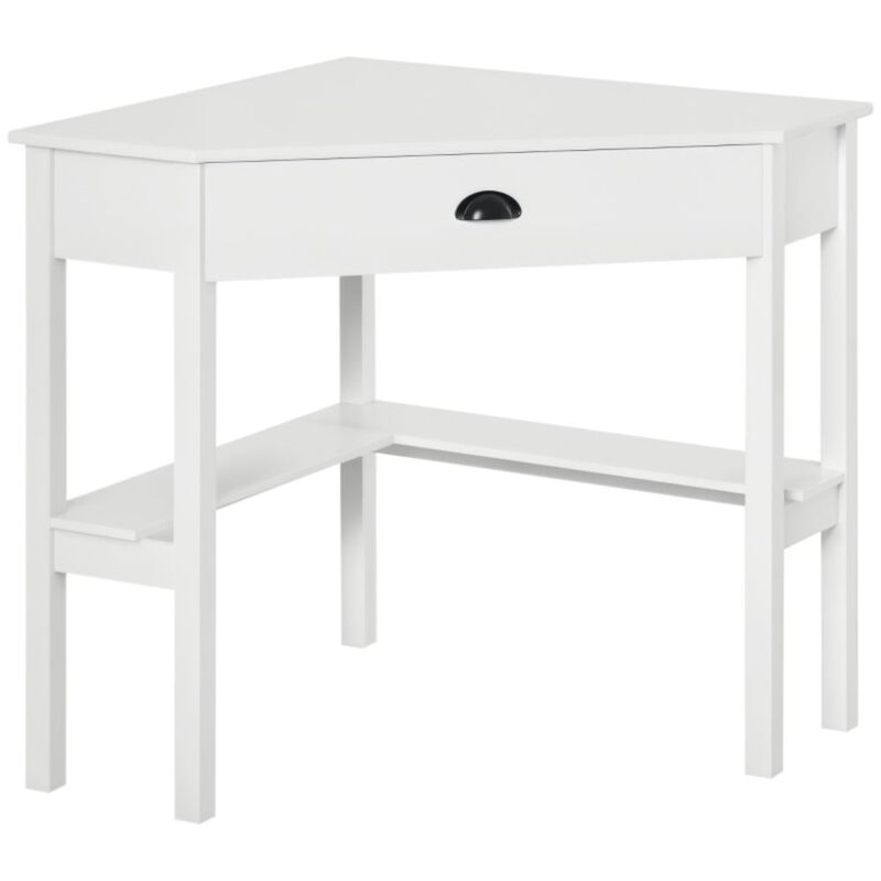 Hivvago Small Space Corner Computer Desk with Storage image number 0