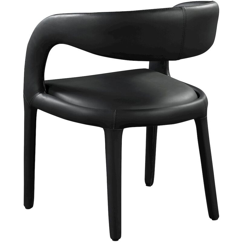 Meridian Furniture Sylvester Black Vegan Leather Dining Chair