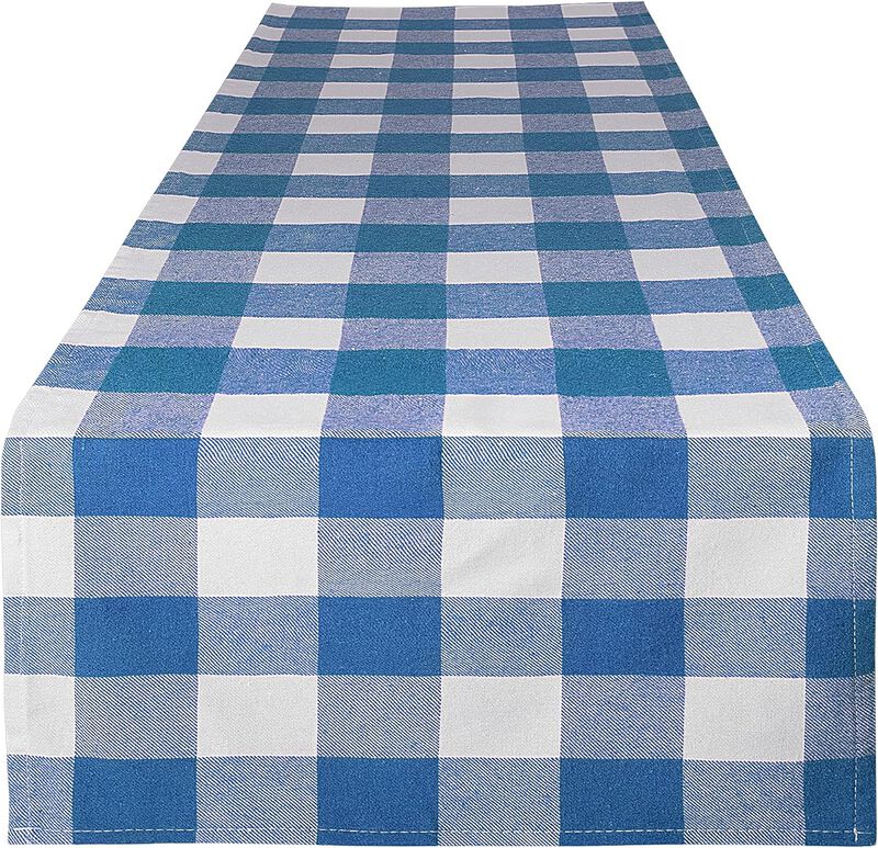 Thick Poly Cotton Buffalo Plaid Table Runners