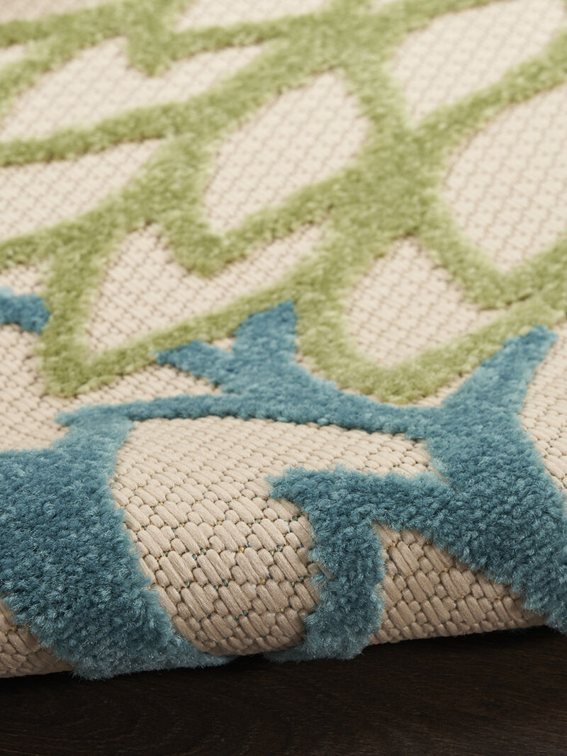 Aloha ALH05 Green/Multicolor 10' x 14' Rug