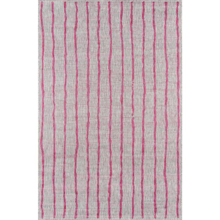 Novogratz Contemporary Rectangle Area Rug, Fuschia, 7'10 X 10'10