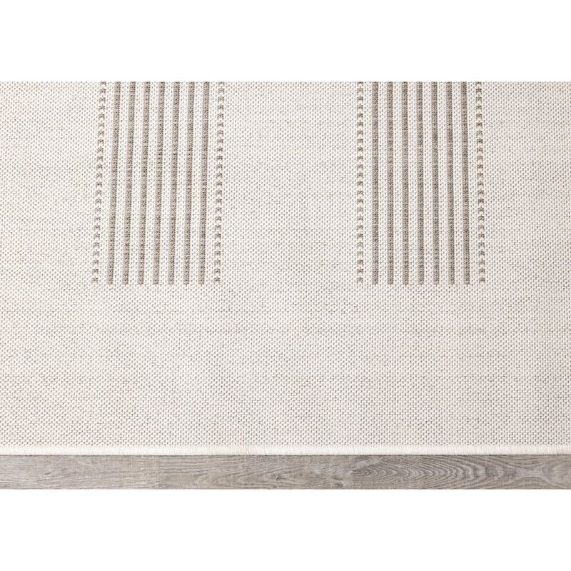 Novelle Home Beige 6x9 Rug with Modern Striped Design, Neutral Area Rug for Home image number 2
