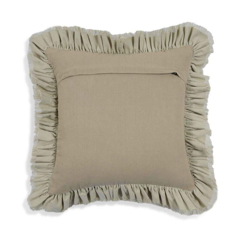 Alessia Distressed Blue Velvet Pillow image number 2