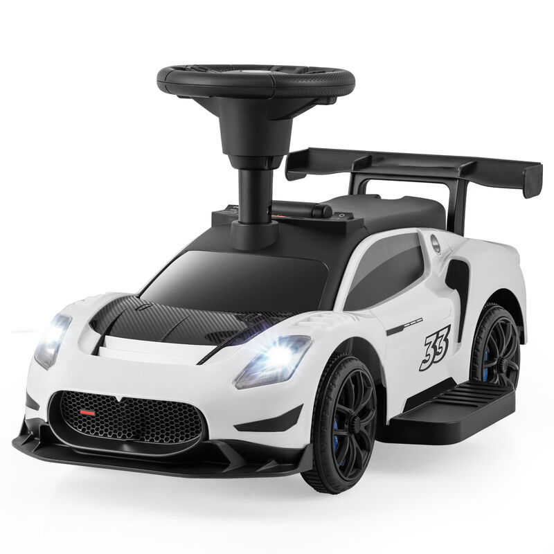 6V Battery Powered Kids Ride-On Push Car with Foot Pedal and Music image number 0