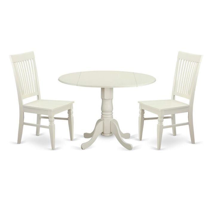 3 PC Dining room set for 2-Kitchen Table and 2 Kitchen Dining Chairs