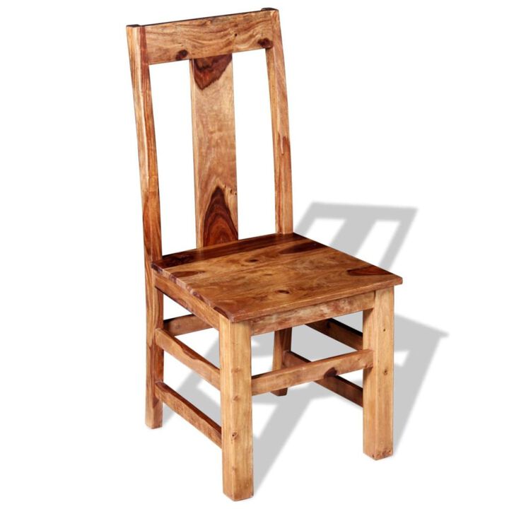 vidaXL Dining Chairs 6 pcs Solid Sheesham Wood