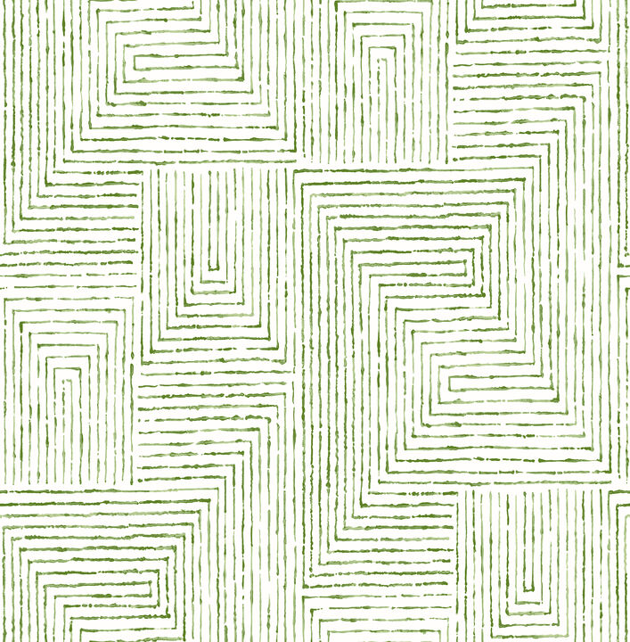 Merritt Green Geometric Wallpaper