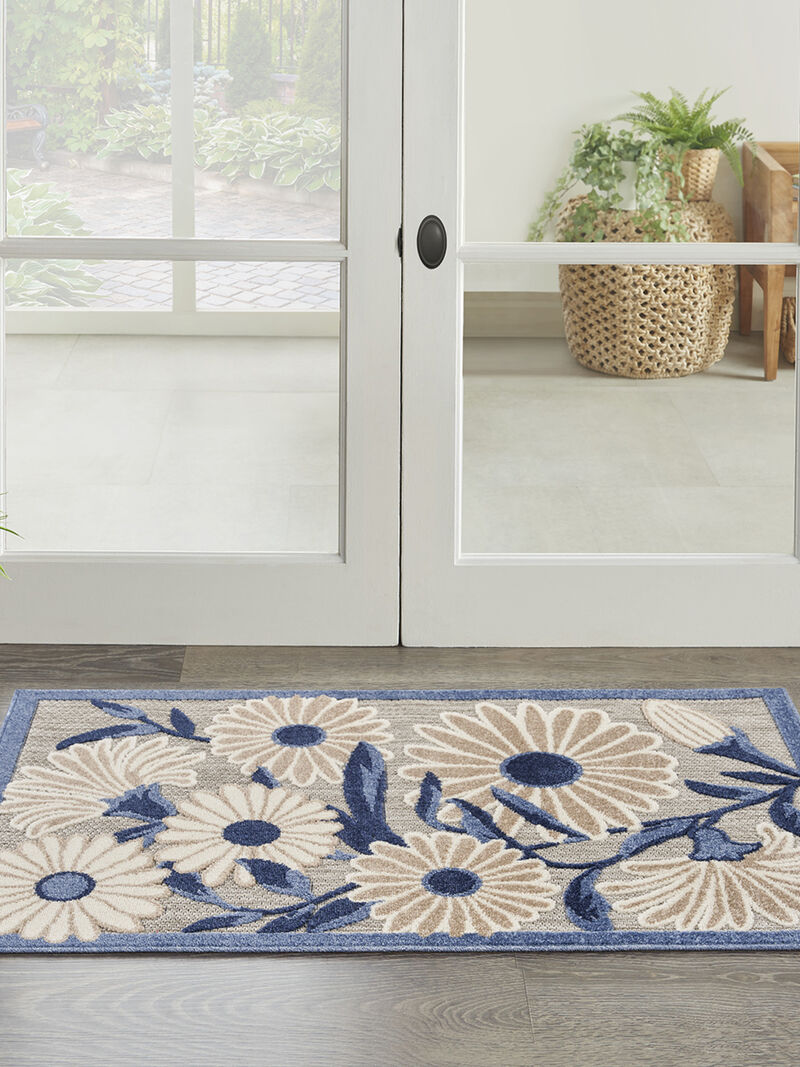 Aloha ALH33 Blue/Gray 2'8" x 4' Rug