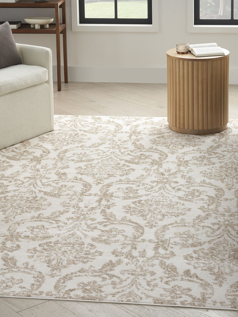 Jubilant JUB09 Ivory/Beige 5'3" x 7'3" Rug image number 5