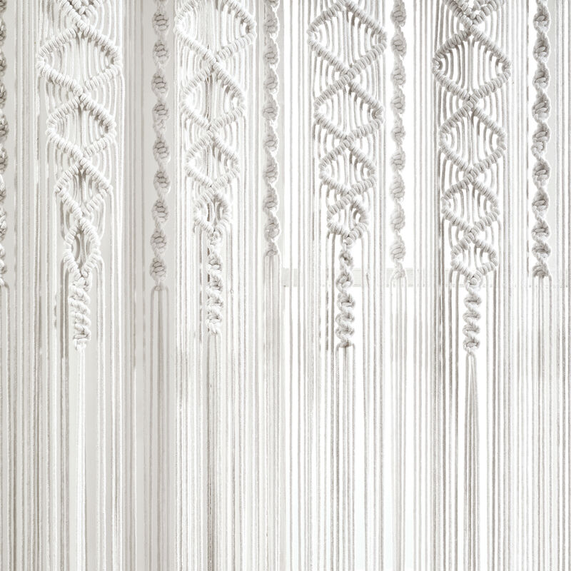 Boho Macrame Textured Cotton Window Curtain/Room Divider/Doorway/Wall Décor