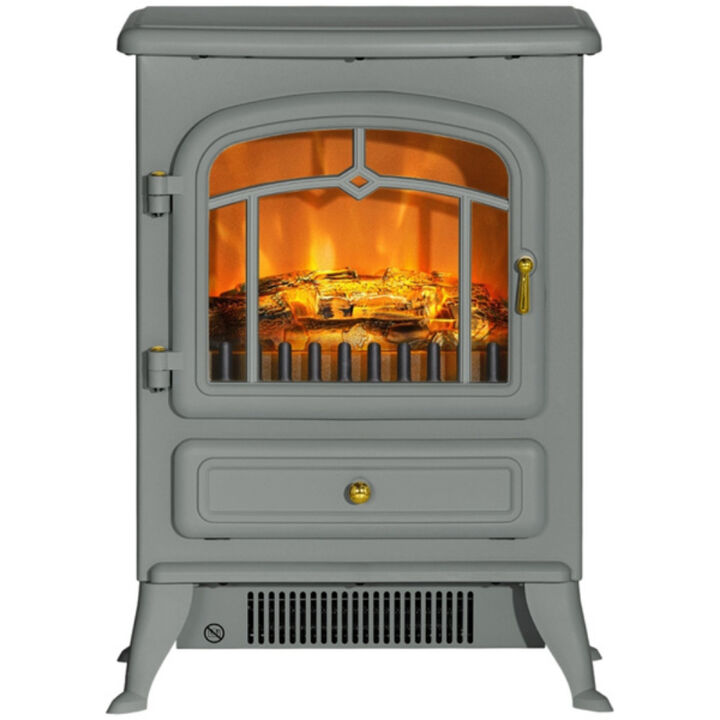 Wall-Mounted Electric Fireplace Heater with Remote Control