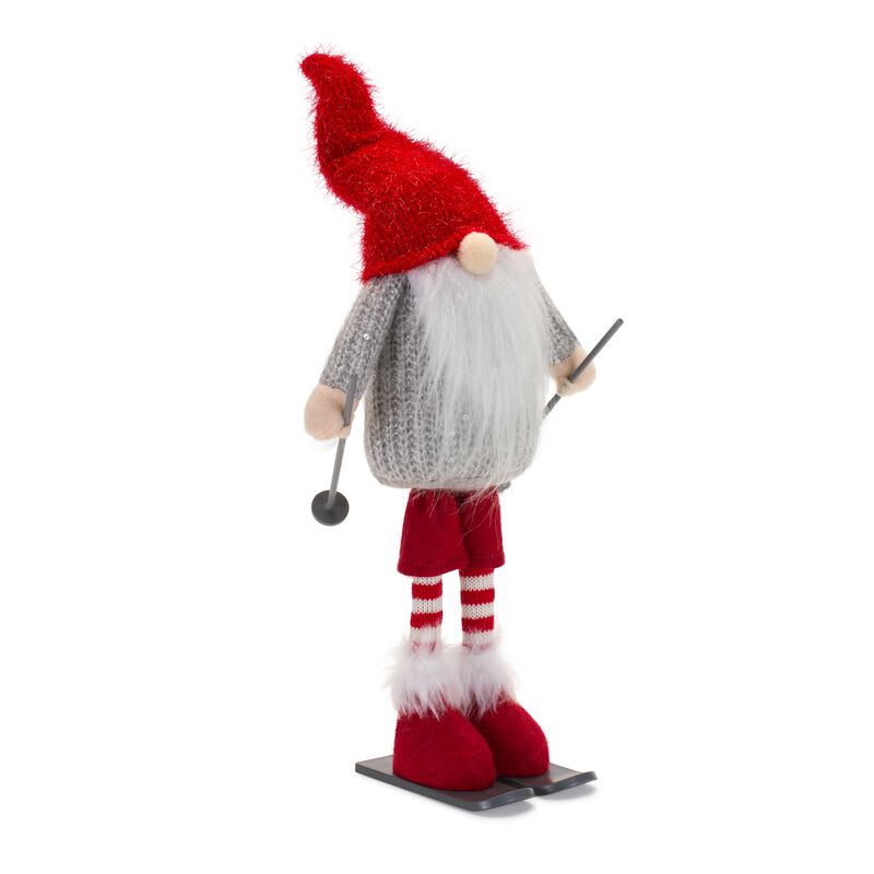 6 Gnome Skiers – Christmas Holiday Decorations for Home, Table, and Seasonal Winter Display
