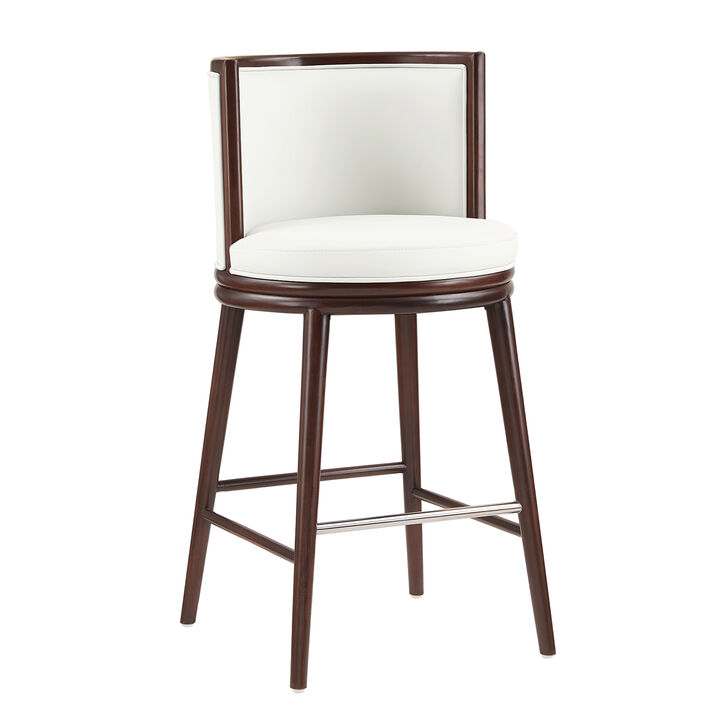 Evalyn White Bar Stool