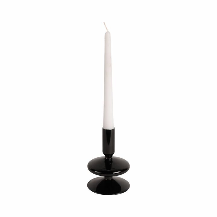 5" Vintage Glass Taper Candle