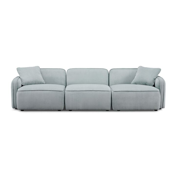 Travie Performance Corduroy Velvet Modular Sofa