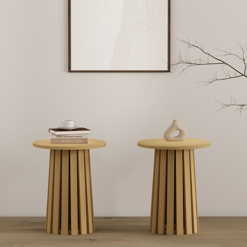 Layla Brown End Table Set
