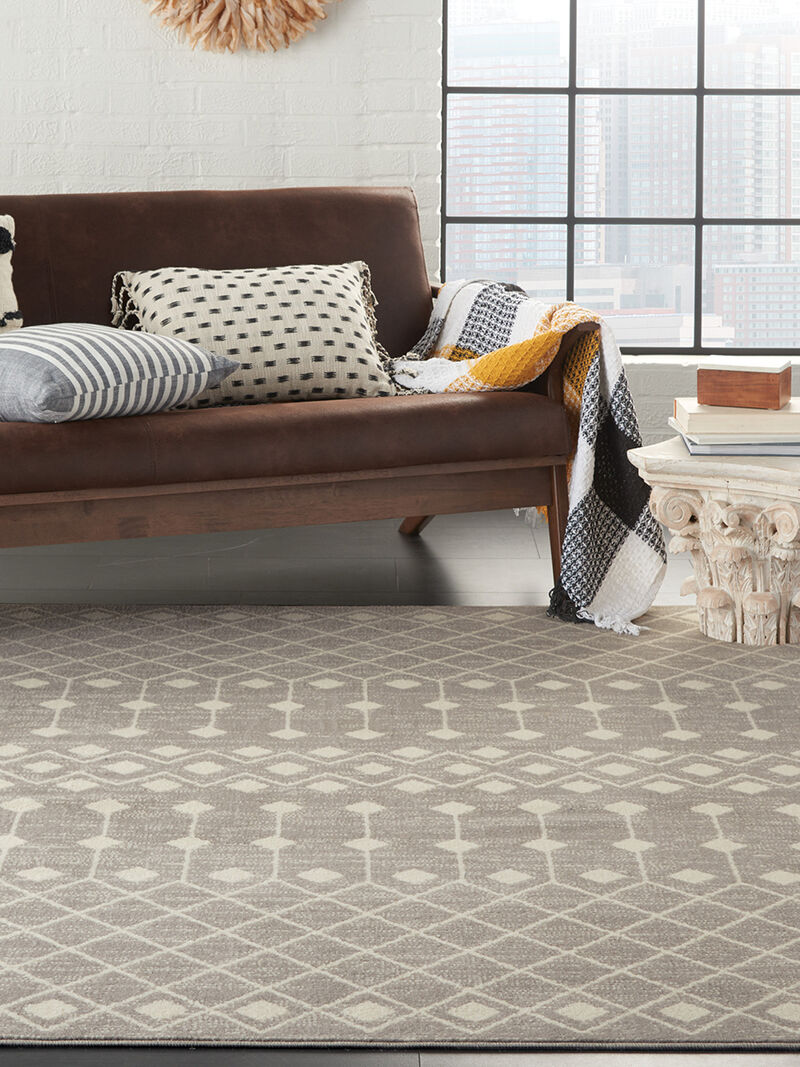 Grafix GRF37 Gray 6' x 9' Rug