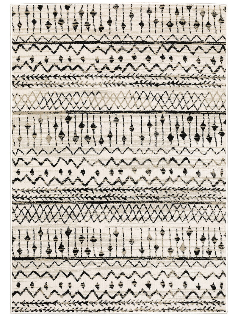 Georgia 6'7" x 9'2" Ivory Rug image number 0