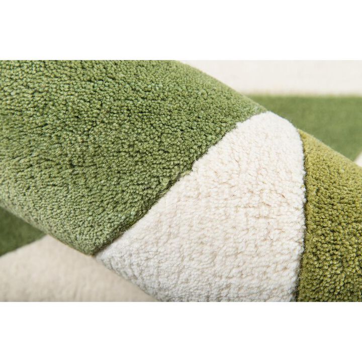 Novogratz Modern Runner Area Rug, Lime, 2'3 X 8' Runner