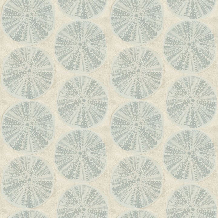 Sea Biscuit Aqua Sand Dollar Wallpaper (Set of 2)