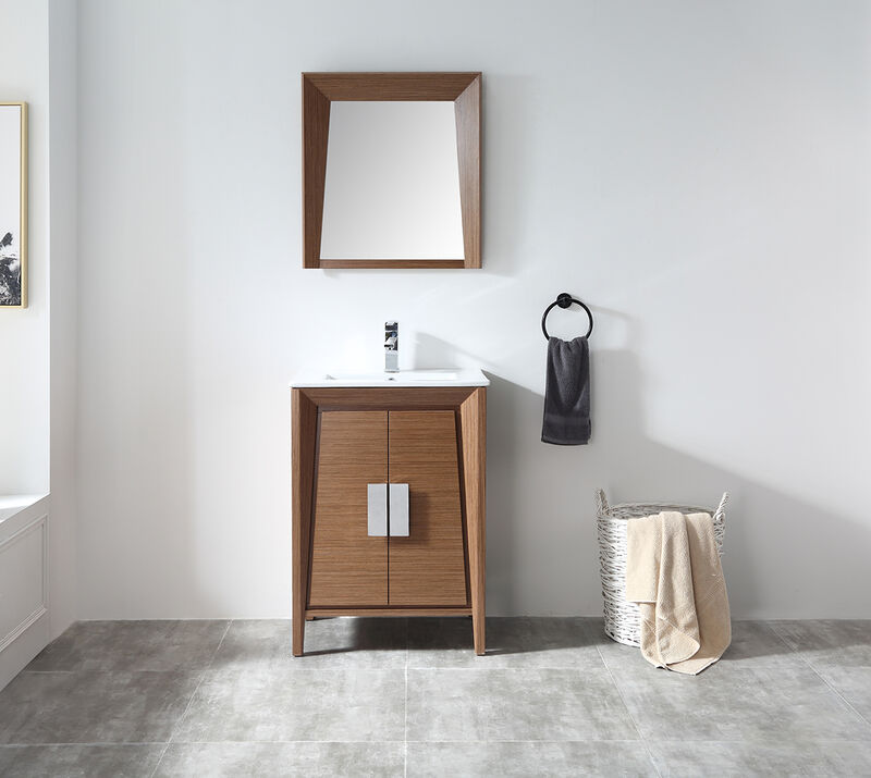 24 Inch Larvotto Light Wheat Modern Contemporary Modern Bathroom Vanity image number 3
